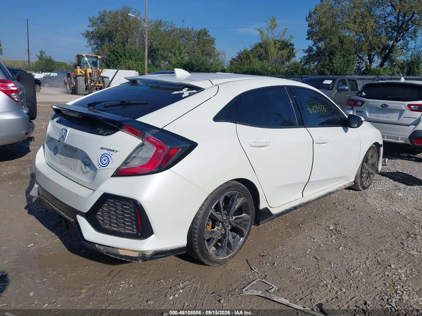 Vin: shhfk7g45ju203439, lot: 46608222, honda civic sport 20184