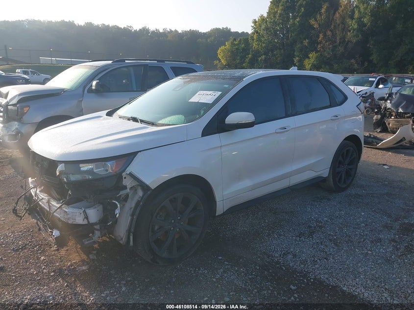 Vin: 2fmpk4ap0fbb45179, lot: 46608230, ford edge sport 20152