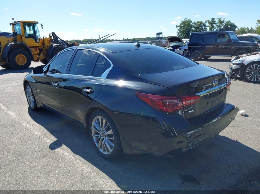 Vin: jn1cv7ar2jm280151, lot: 46608309, infiniti q50 2.0t luxe 20183