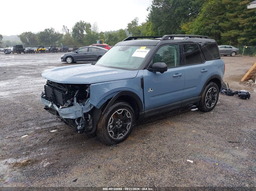 Vin: 3fmcr9cn5srf71349, lot: 46608315, ford bronco sport outer banks 20252