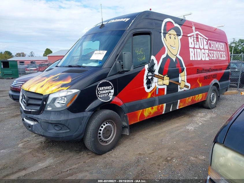 Vin: wd3pe8cd2jp590783, lot: 46608337, mercedes-benz sprinter 2500 high roof v6 20182