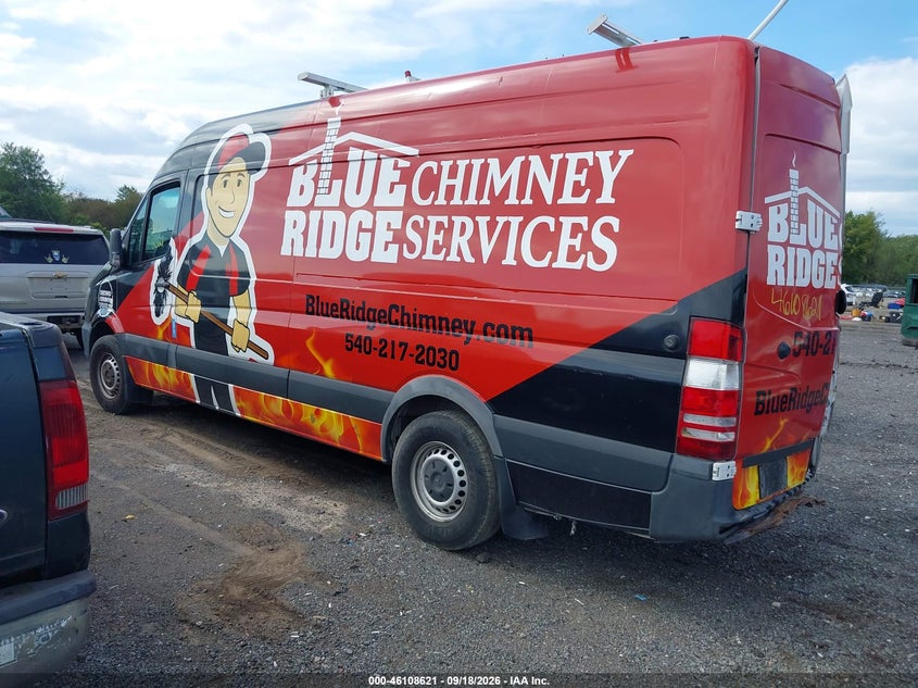 Vin: wd3pe8cd2jp590783, lot: 46608337, mercedes-benz sprinter 2500 high roof v6 20183