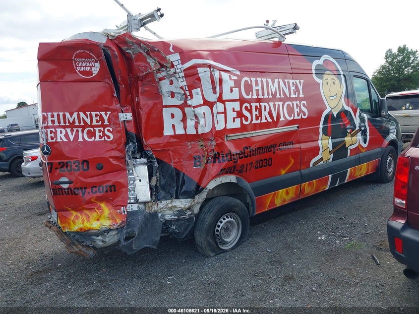 Vin: wd3pe8cd2jp590783, lot: 46608337, mercedes-benz sprinter 2500 high roof v6 20184