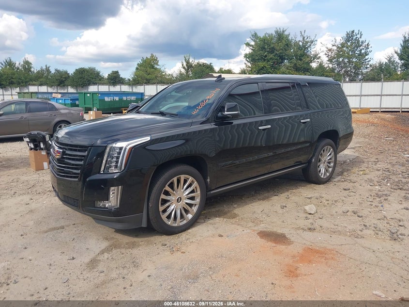 Vin: 1gys4kkj2kr379932, lot: 46608348, cadillac escalade esv platinum 20192