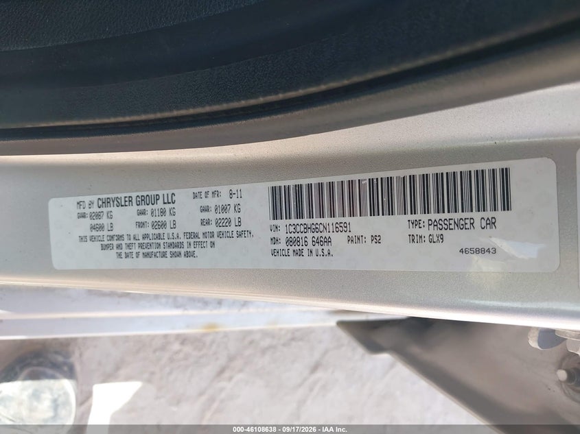2012 CHRYSLER 200 S · Фото 9