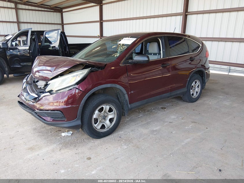 2015 Honda CR-V, Удар спереди, IAAI, VIN 5J6RM4H37FL059856 — фото 2