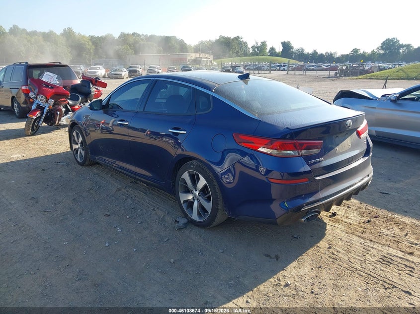 Vin: 5xxgt4l37kg306195, lot: 46608390, kia optima s 20193