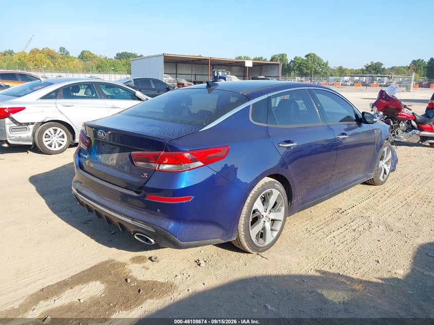 Vin: 5xxgt4l37kg306195, lot: 46608390, kia optima s 20194