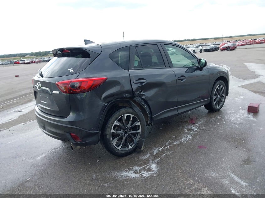 Vin: jm3ke4dy7g0836889, lot: 46608413, mazda cx-5 grand touring 20164