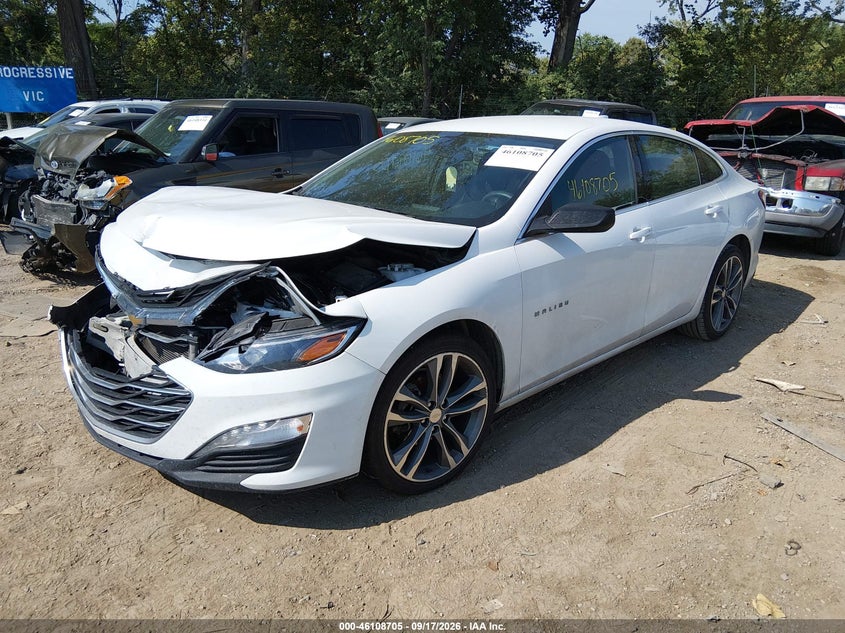 Vin: 1g1zd5st7nf120617, lot: 46608421, chevrolet malibu fwd lt 20222