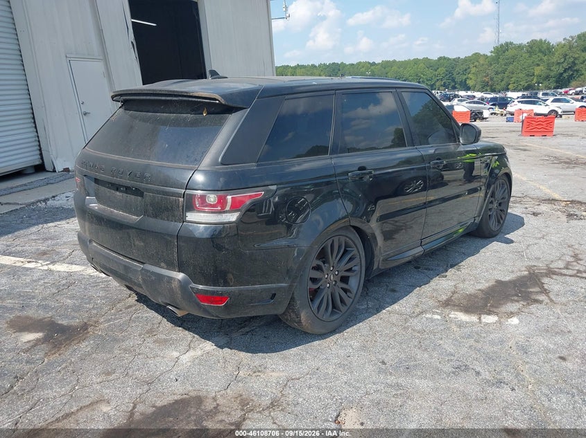 Vin: salws2pf2ga596543, lot: 46608422, land rover range rover sport 3.0l v6 supercharged hse 20164