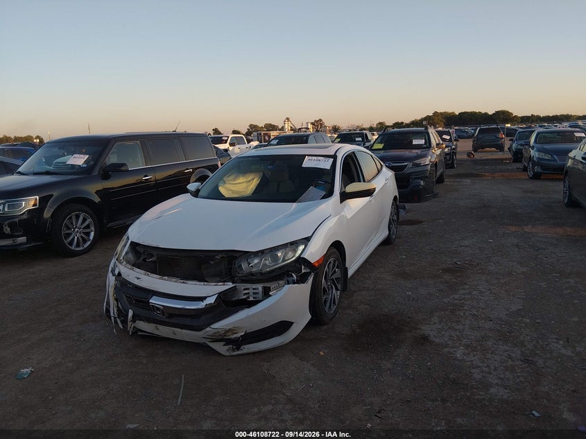 Vin: 19xfc2f7xje017690, lot: 46608439, honda civic ex 20182