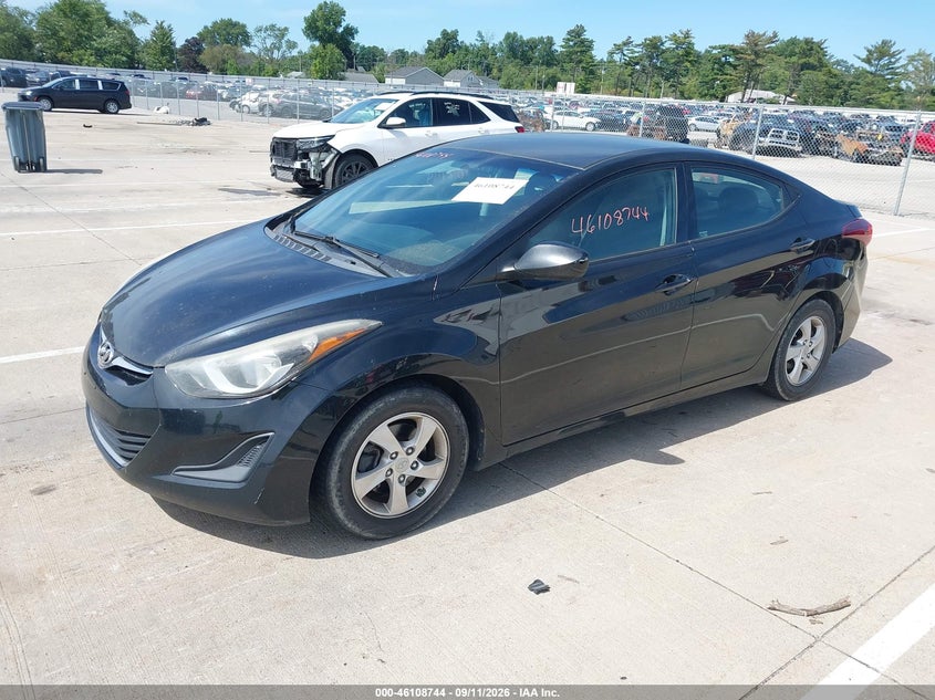 Vin: 5npdh4ae4eh533460, lot: 46608460, hyundai elantra se 20142