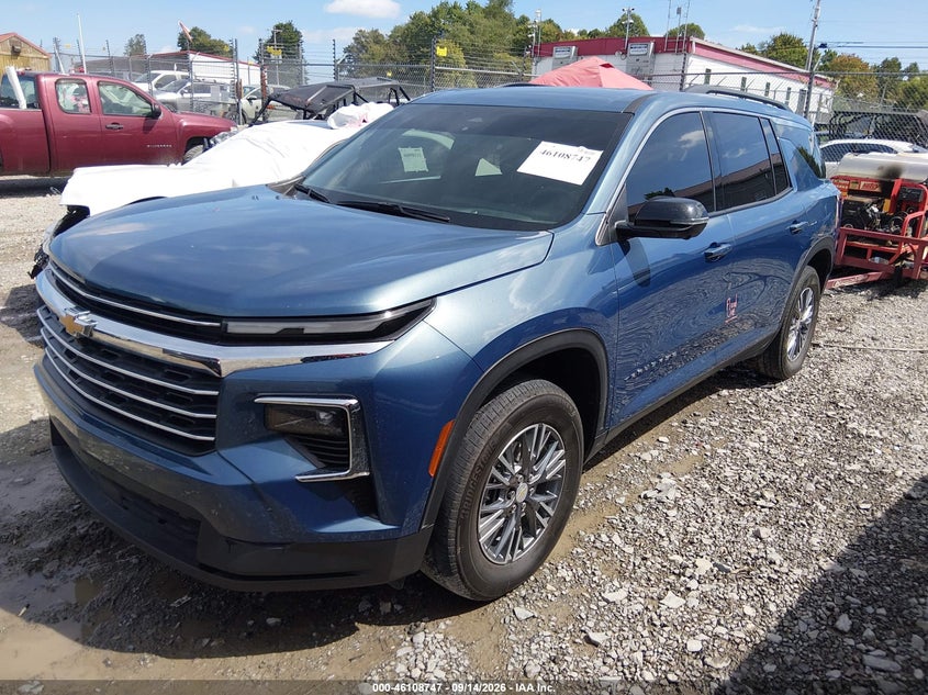 Vin: 1gnevgrs3sj218572, lot: 46608463, chevrolet traverse awd lt 20252