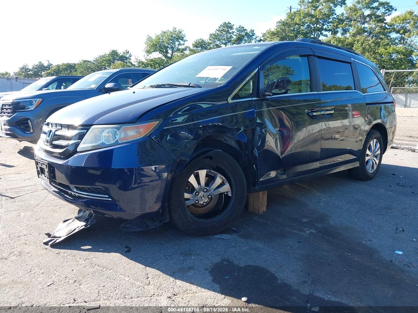 2015 Honda Odyssey, Оба бока, IAAI, VIN 5FNRL5H61FB013371 — фото 2