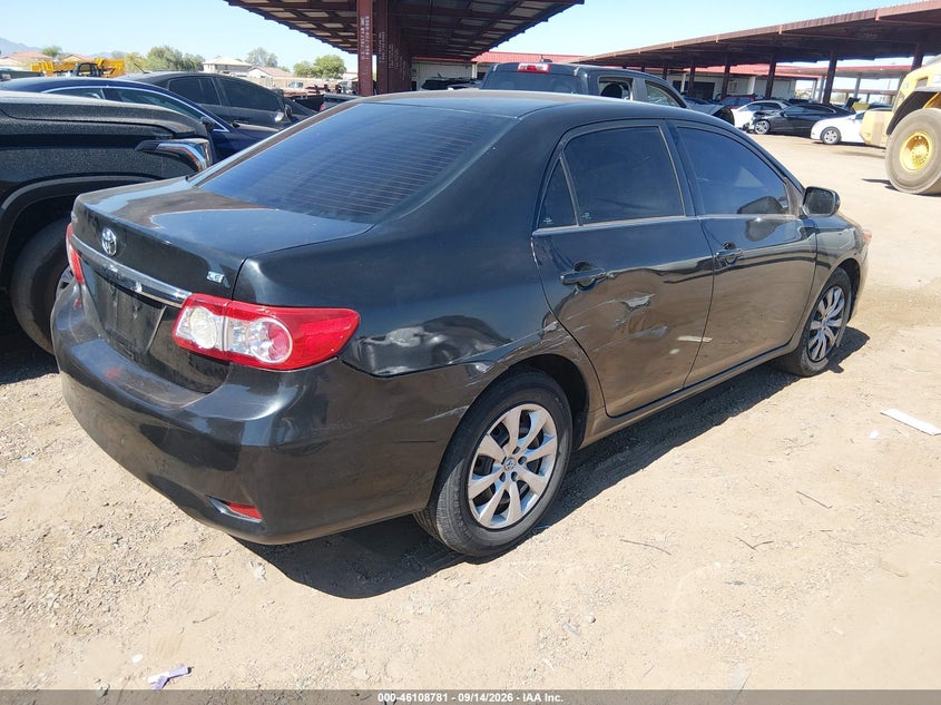 Vin: 5yfbu4ee3dp133680, lot: 46608497, toyota corolla le 20134