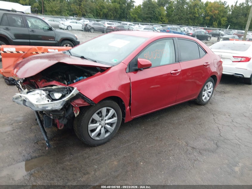 Vin: 2t1burhe7gc565587, lot: 46608504, toyota corolla le 20162