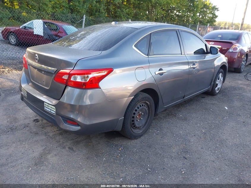 Vin: 3n1ab7ap4gl642756, lot: 46608514, nissan sentra fe+ s/s/sl/sr/sv 20164