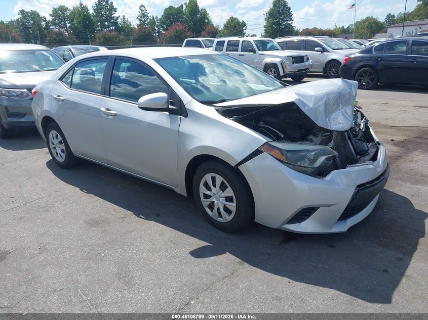 Vin: 2t1burhe6ec216272, lot: 46608515, toyota corolla l 2014 img_1