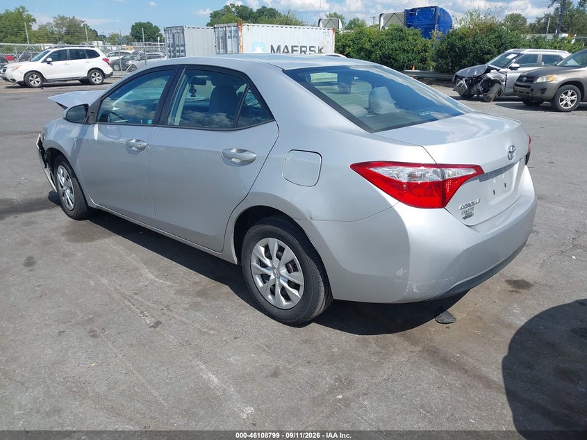 Vin: 2t1burhe6ec216272, lot: 46608515, toyota corolla l 20143