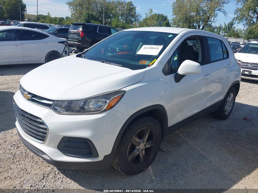 Vin: kl7cjnsb6jb546780, lot: 46608557, chevrolet trax ls 20182