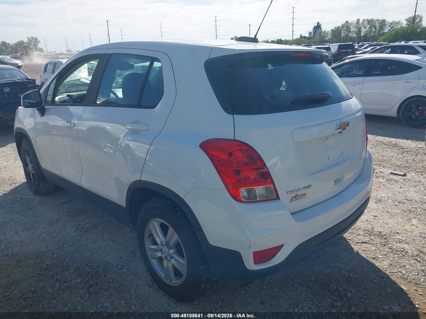 Vin: kl7cjnsb6jb546780, lot: 46608557, chevrolet trax ls 20183