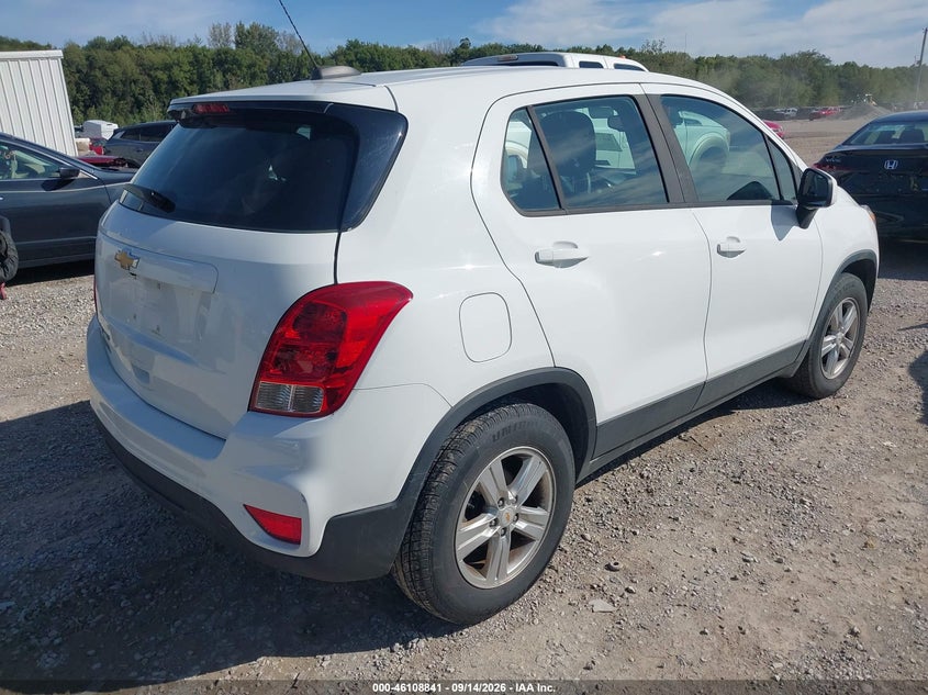Vin: kl7cjnsb6jb546780, lot: 46608557, chevrolet trax ls 20184