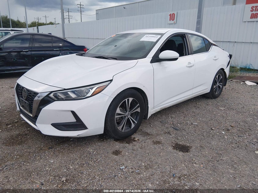 Vin: 3n1ab8cv1my266677, lot: 46608580, nissan sentra sv xtronic cvt 20212