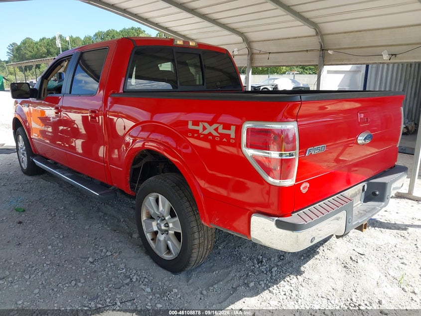 Vin: 1ftfw1et3cfc69063, lot: 46608594, ford f-150 lariat 20123