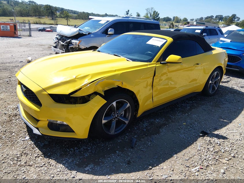 Vin: 1fatp8em0f5359272, lot: 46608605, ford mustang v6 20152