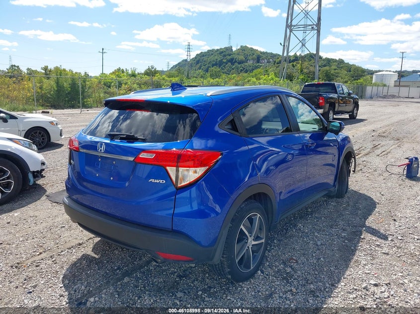 Vin: 3czru6h54mm705279, lot: 46608714, honda hr-v awd ex 20214