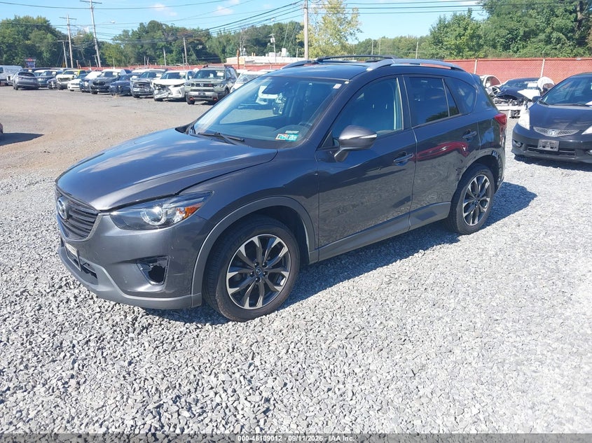Vin: jm3ke4dy0g0683174, lot: 46608728, mazda cx-5 grand touring 20162