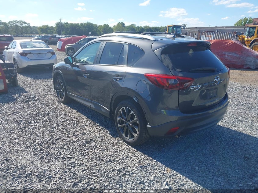 Vin: jm3ke4dy0g0683174, lot: 46608728, mazda cx-5 grand touring 20163