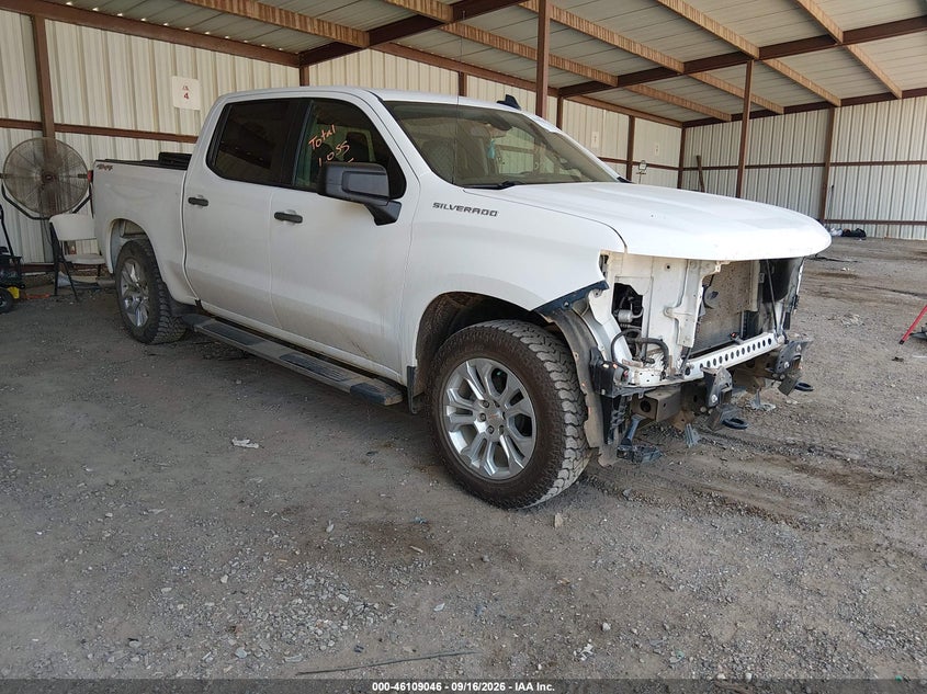 Vin: 1gcpybeh9kz337864, lot: 46608762, chevrolet silverado 1500 custom 2019 img_1