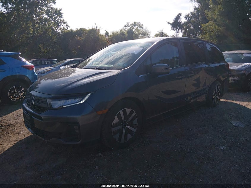Vin: 5fnrl6h66sb082220, lot: 46608807, honda odyssey ex-l 20252