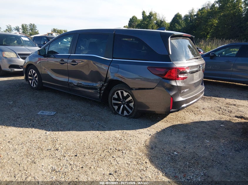 Vin: 5fnrl6h66sb082220, lot: 46608807, honda odyssey ex-l 20253