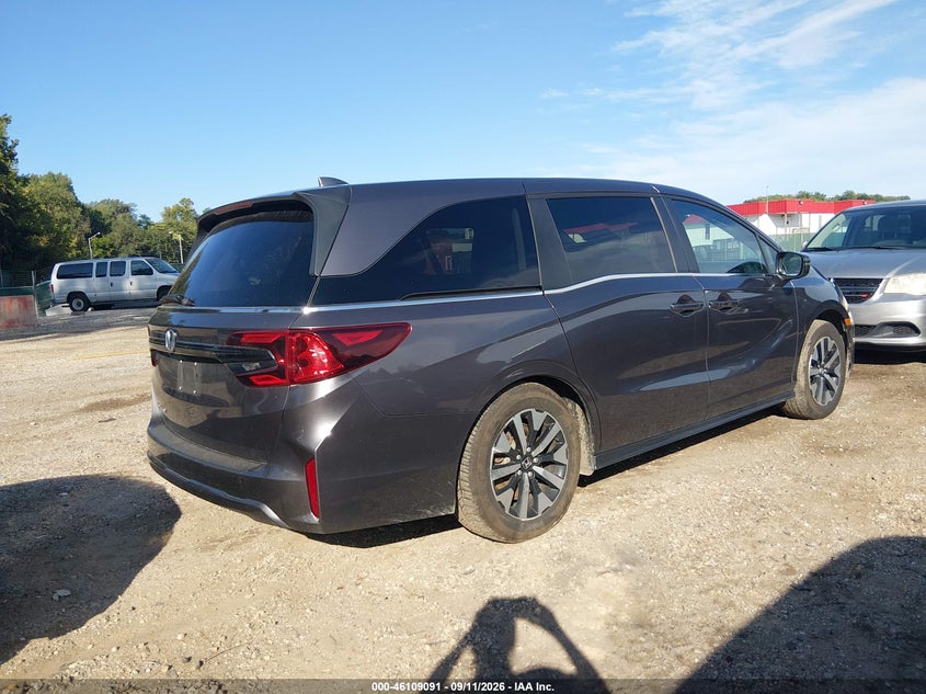 Vin: 5fnrl6h66sb082220, lot: 46608807, honda odyssey ex-l 20254