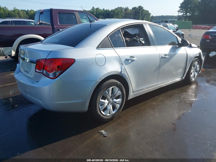 Vin: 1g1pc5sh2c7371705, lot: 46608816, chevrolet cruze ls 20124