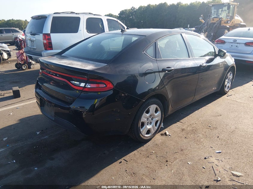 Vin: 1c3cdfaa5ed768301, lot: 46608826, dodge dart se 20144