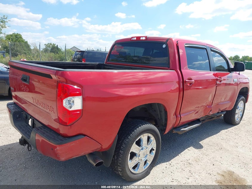 Vin: 5tfay5f14ex338087, lot: 46608830, toyota tundra platinum 5.7l v8 20144