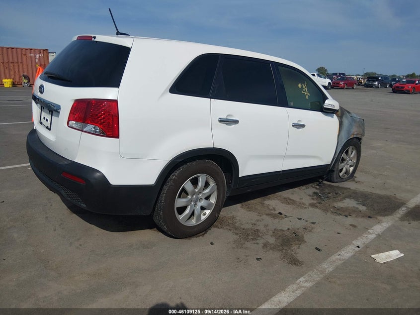 Vin: 5xykt4a17dg396040, lot: 46608841, kia sorento lx 20134
