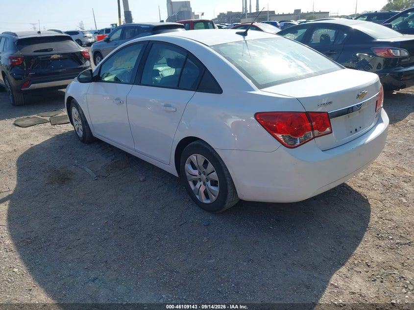 Vin: 1g1pa5sh4d7220226, lot: 46608859, chevrolet cruze ls auto 20133
