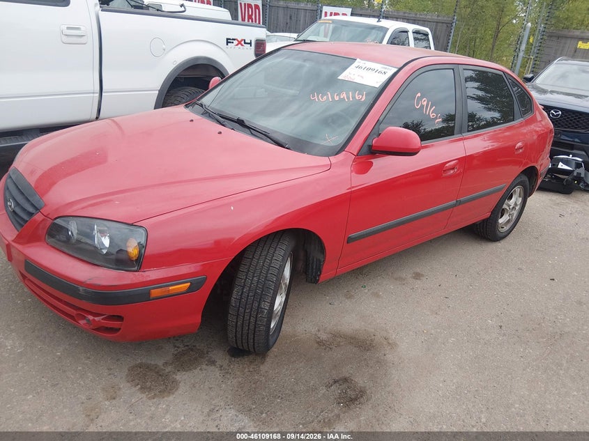 2004 Hyundai Elantra, Удар ззаду, IAAI, VIN KMHDN56D44U104656 — фото 2