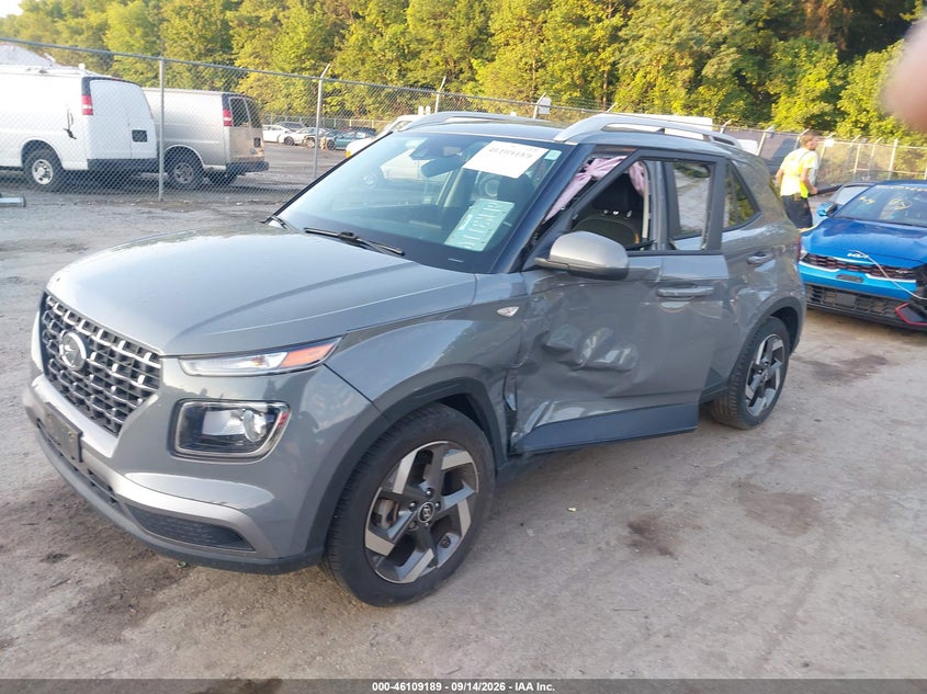 Vin: kmhrc8a36mu098578, lot: 46608905, hyundai venue sel 20212