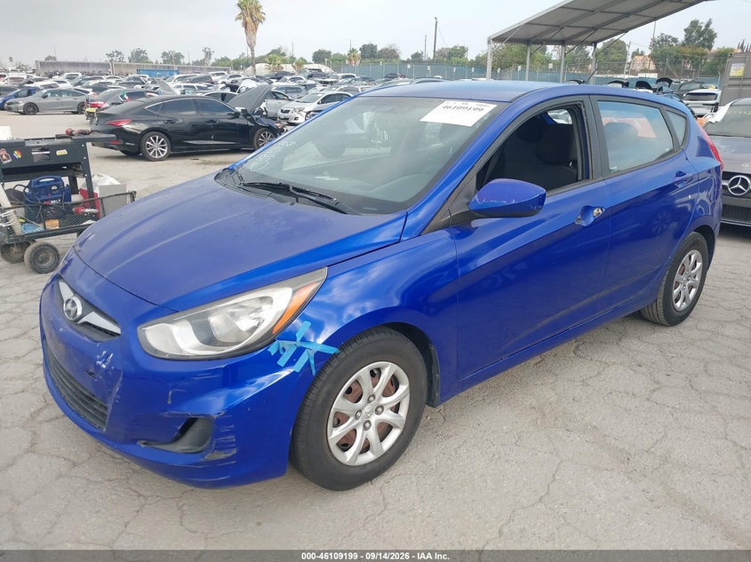 Vin: kmhct5ae3du088631, lot: 46608915, hyundai accent gs 20132