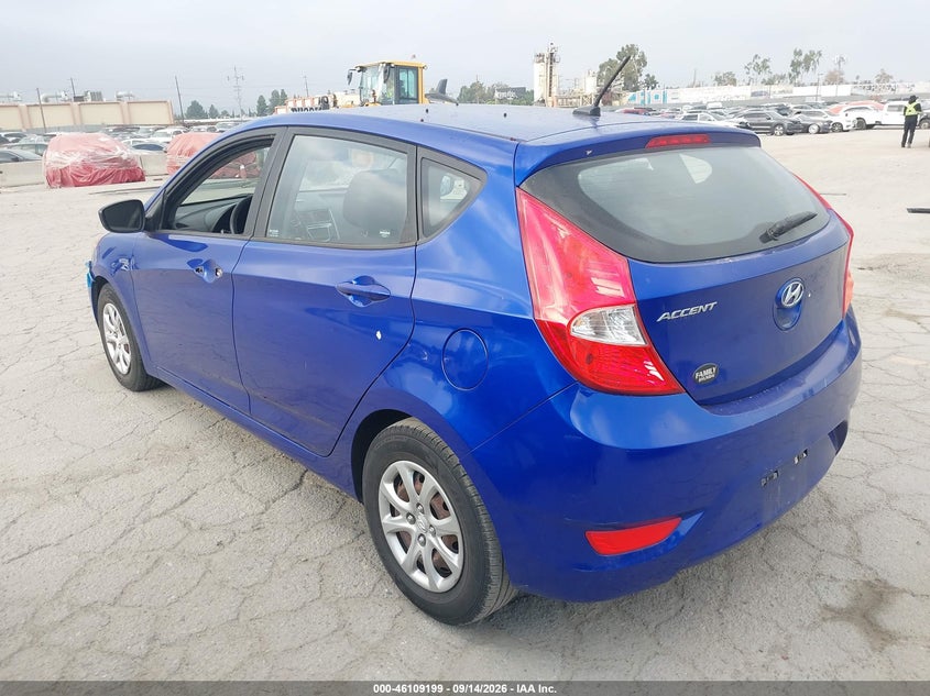 Vin: kmhct5ae3du088631, lot: 46608915, hyundai accent gs 20133