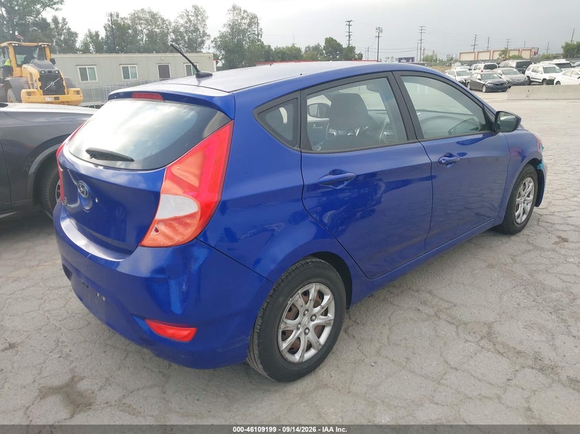 Vin: kmhct5ae3du088631, lot: 46608915, hyundai accent gs 20134