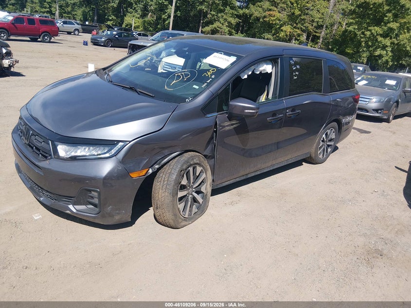 Vin: 5fnrl6h65sb058152, lot: 46608922, honda odyssey ex-l 20252