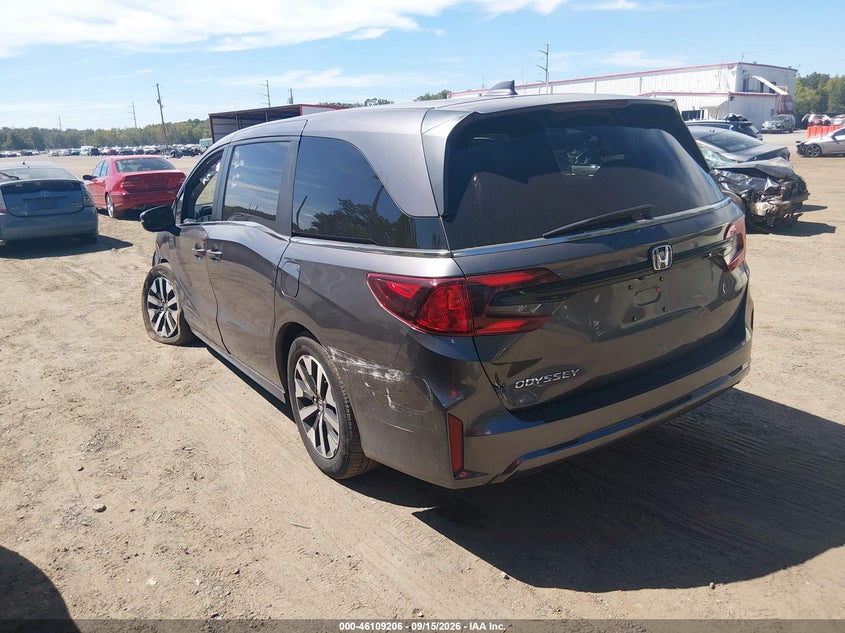 Vin: 5fnrl6h65sb058152, lot: 46608922, honda odyssey ex-l 20253