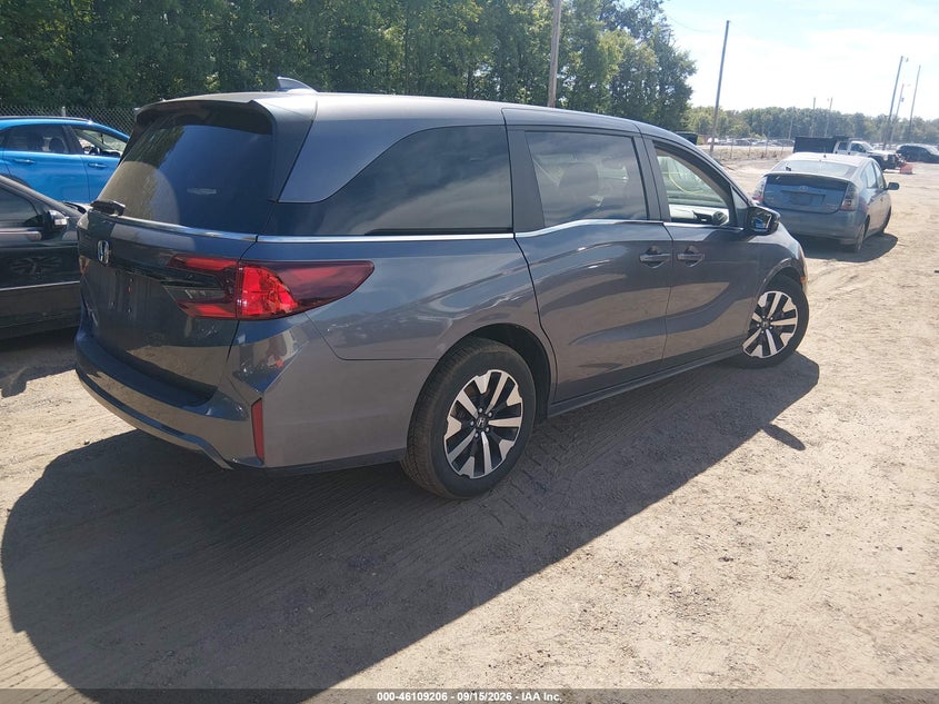 Vin: 5fnrl6h65sb058152, lot: 46608922, honda odyssey ex-l 20254